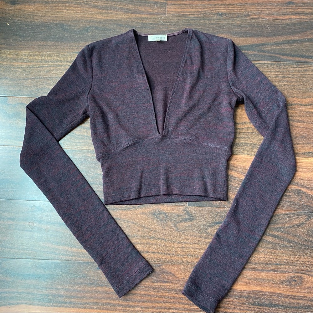 Wilfred Free cropped long sleeve top